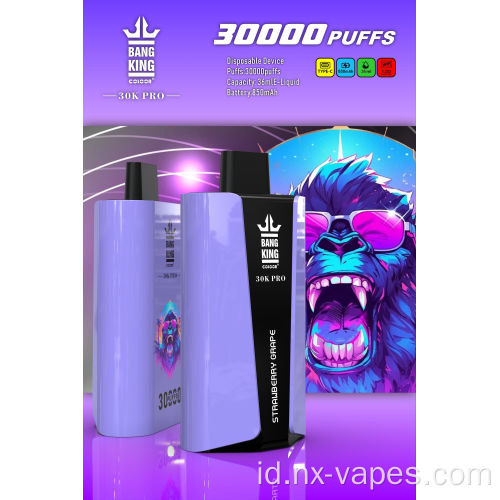 Bang King 30000 Pro Puffs sekali pakai grosir vape